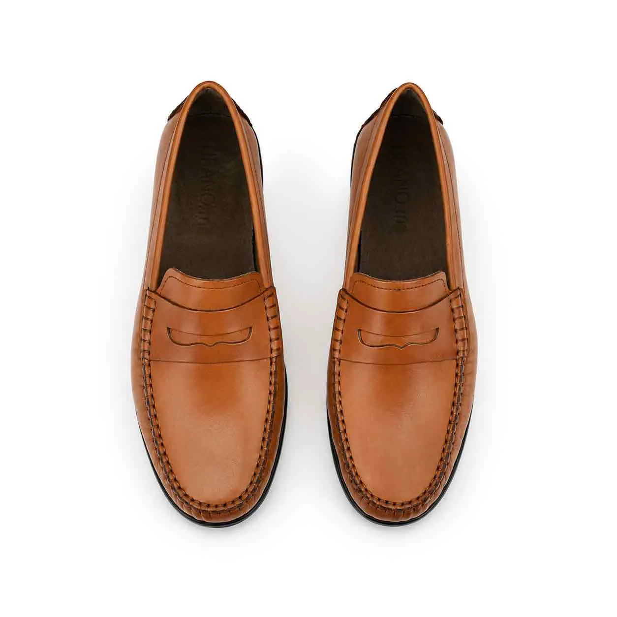 Mocassin pour homme 002 tabac cuir  miniature